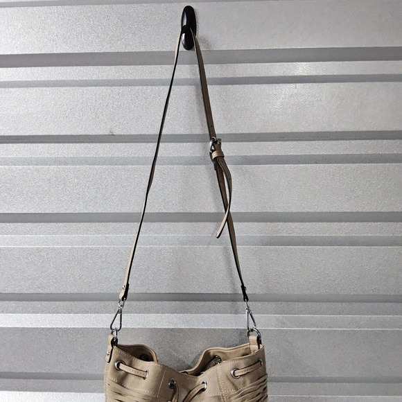 Fringe Bucket Bag Boho Crossbody Purse Tassel Shoulder Bag - Picture 5 of 14